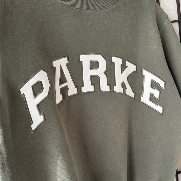 Parke Olive Green Women's Sweatshirt - Picture 3 of 4